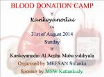 Blood donation