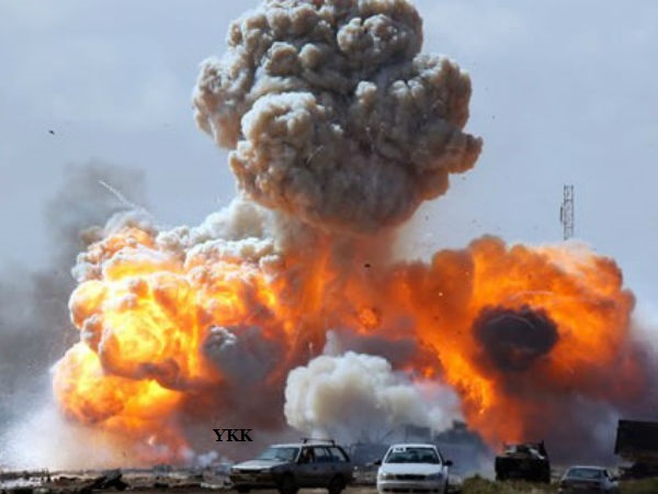 bomb fire