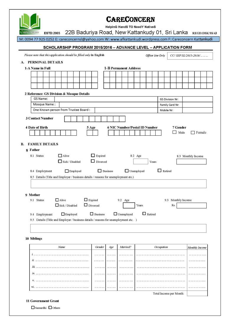 Scholarship Application Form 2015_2016_Page_1